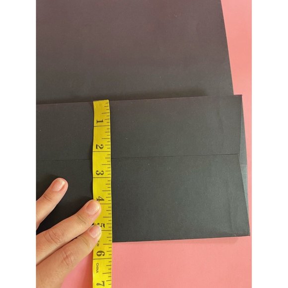 Gucci Reusable Paper Shopping Bag Gift Rope Handle Black 15" x 9" x 5.5" - Picture 5 of 7